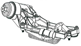 Радиатор масляный в сборе (теплообменник) Chevrolet Cruze (09-)Opel Astra (H) (04-) 1.6i1.8i LOc0504